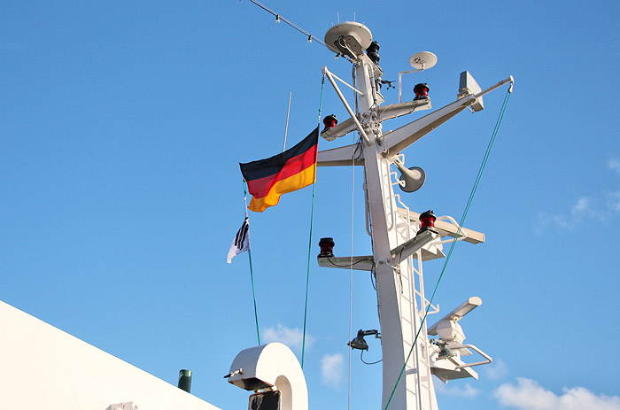 Mast der MS Wangerooge