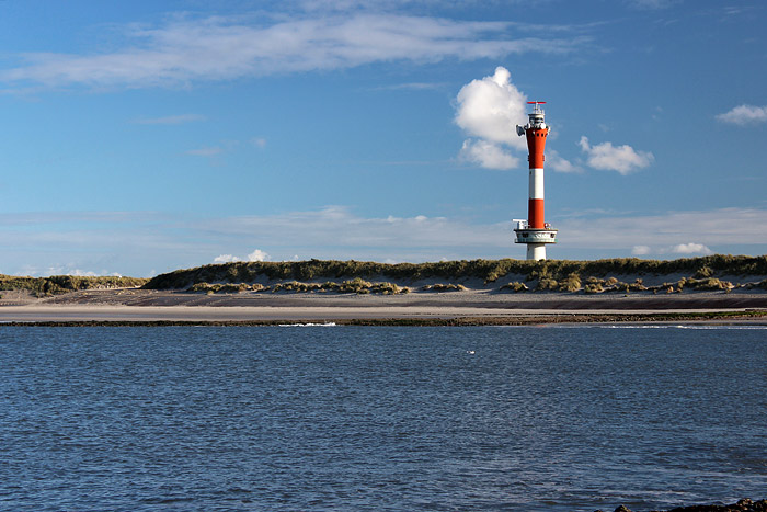 Neuer Leuchtturm von Buhne B aus gesehen