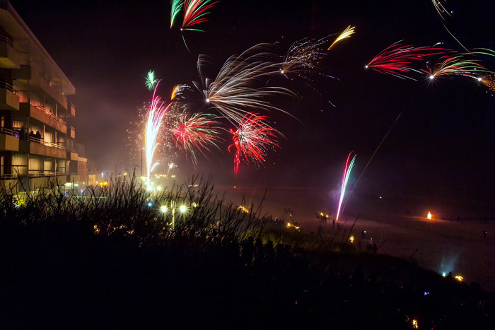Silvesterfeier an der Promenade