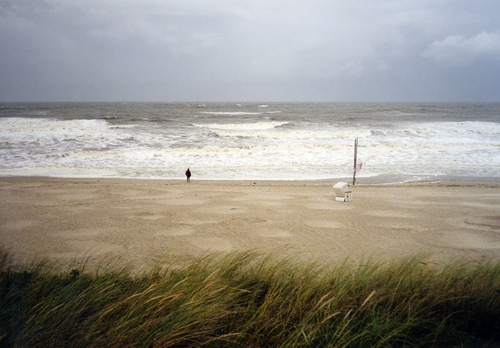 Stürmisches Wetter am Strand