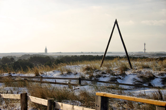 A-Mast auf den Nordd&uuml;nen