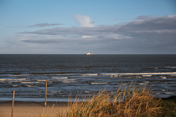Gew&auml;sserschutzschiff Mellum vor Wangerooge