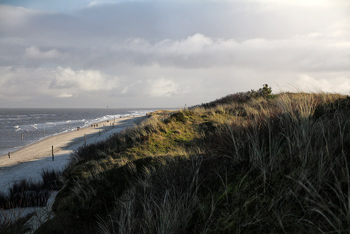 Oststrand von den D&uuml;nen aus gesehen