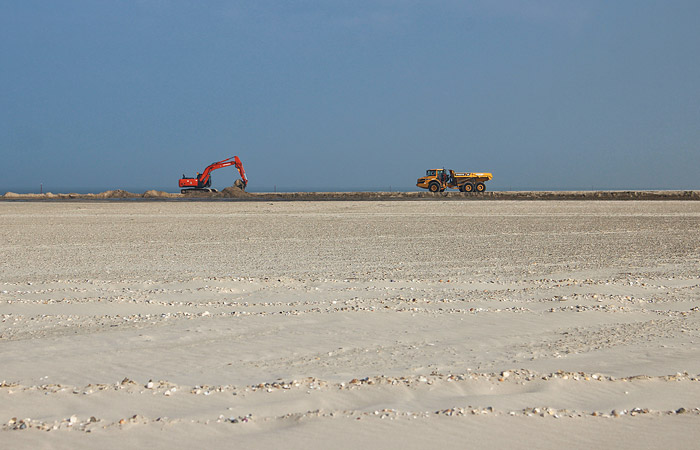 Sandentnahmestelle im Osten