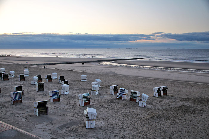 Blick auf den Hauptstrand
