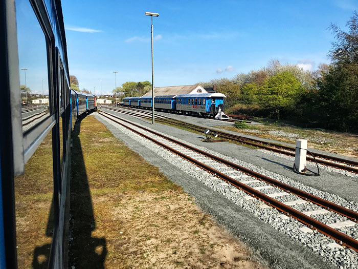 Ankunft am Bahnhof