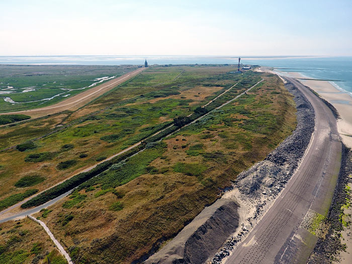 Westteil der Insel mit Westgroden und L&auml;ngswerk