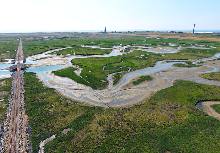 Priele der Lagune im Westau&szlig;engroden