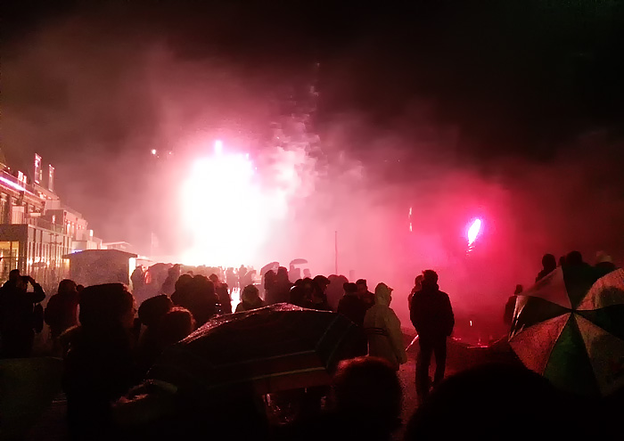 Feuerwerk auf der Promenade