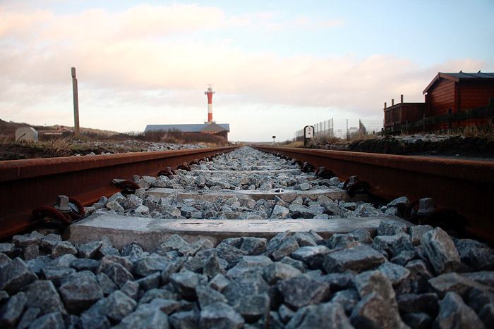 Bahngleise am Haltepunkt Westen