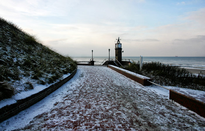 Angezuckerte Strandpromenade