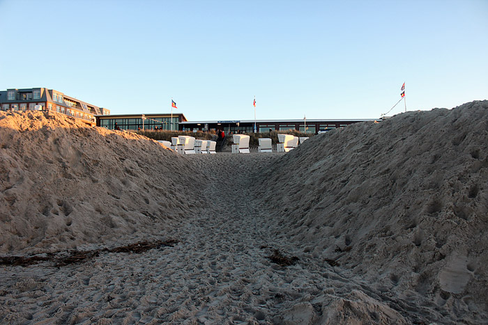Westfeld vom Strand aus gesehen