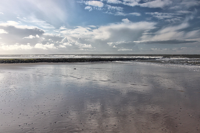 Strand bei Niedrigwasser
