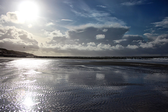 Wolken &uuml;ber dem Strand