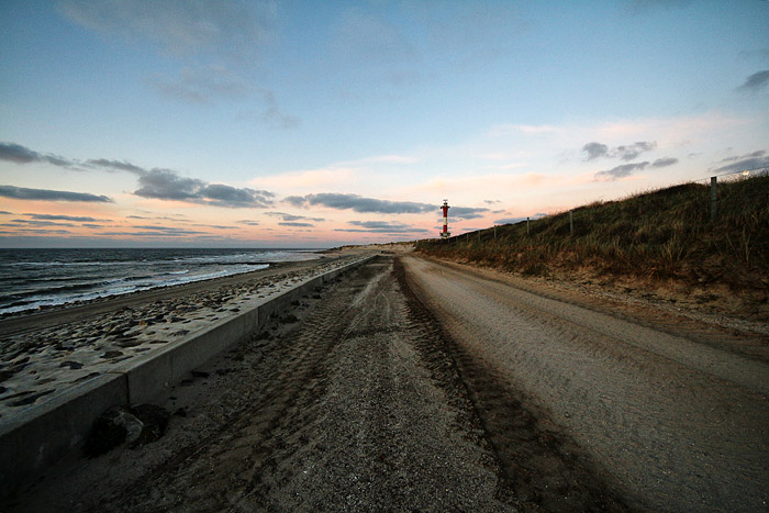 Westdeckwerk in der D&auml;mmerung