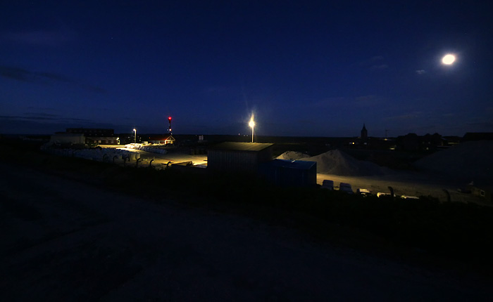 WSA-Schirrhof bei Nacht