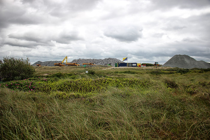 Steinlager in den Harle H&ouml;rn-D&uuml;nen