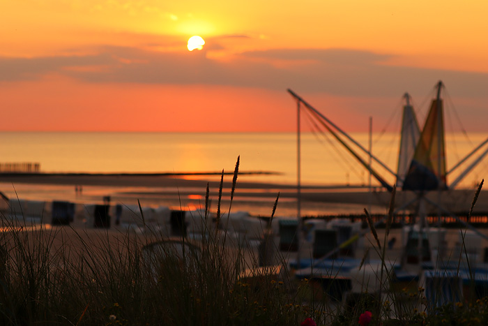 Abendstimmung am Hauptstrand