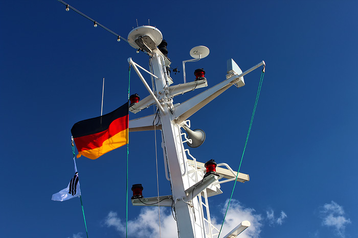 Schiffsmast der MS Wangerooge