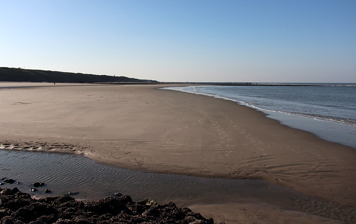 Surfstrand bei Niedrigwasser