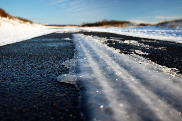 Eis auf der Westenstra&szlig;e