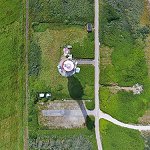 Neuer Leuchtturm aus der Vogelperspektive