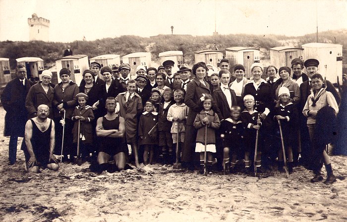 Gruppenfoto am Strand
