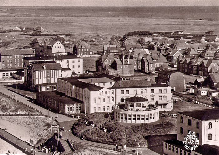 Luftbild des n&ouml;rdlichen Inseldorfes