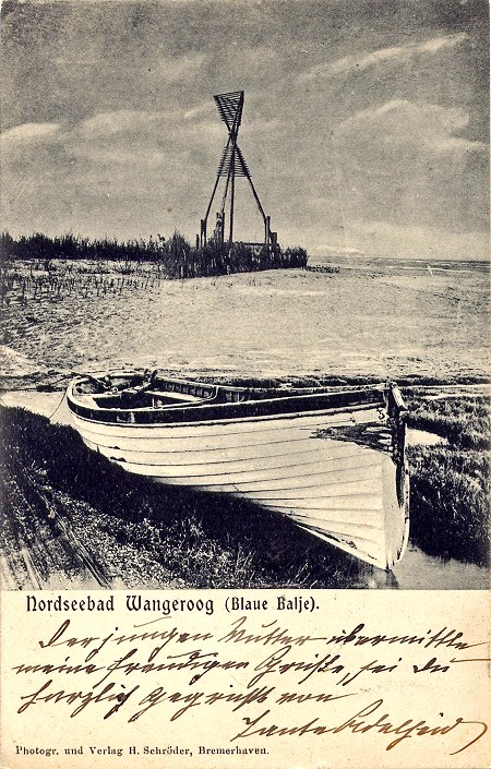 Blaue Balje mit Stundenglasbake