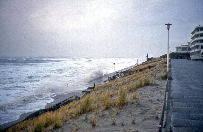 Sturmflut 1976. Blick nach Nordosten