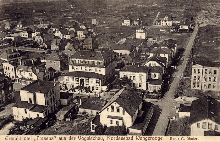 Grand-Hotel &raquo;Fresena&laquo; aus der Vogelschau