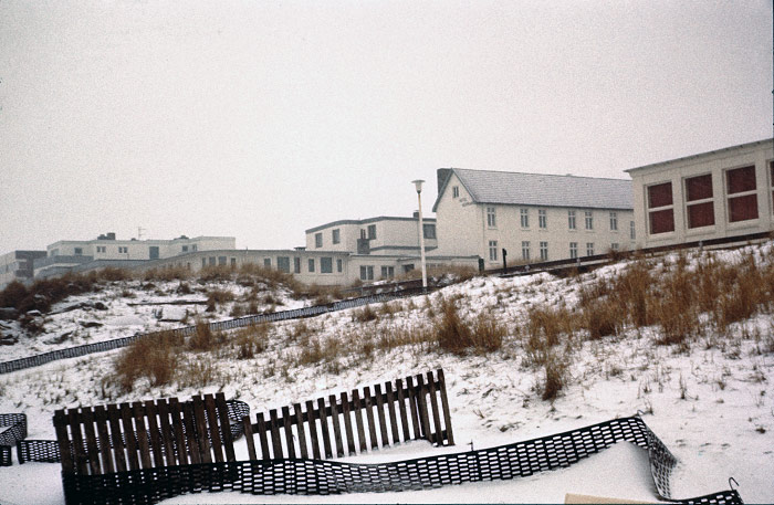 Winterlicher Blick vom Strand nach S&uuml;dosten