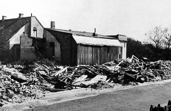 Zerst&ouml;rtes Lebensmittelgesch&auml;ft Christians