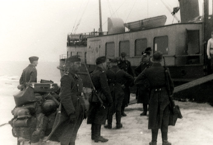 Ankunft der Soldaten