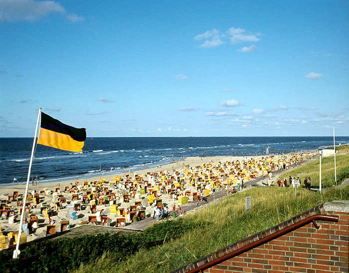 Hauptstrand unterhalb Strandhotel Gerken
