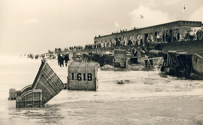 Sturmflut am Hauptstrand