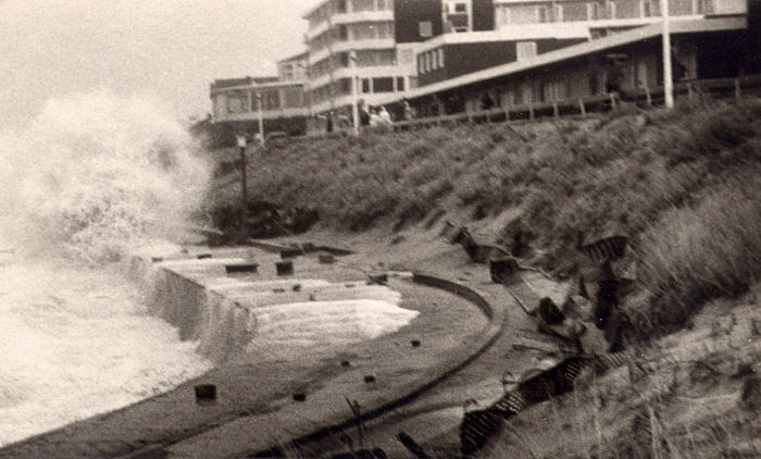 Brandung w&auml;hrend der Orkanflut