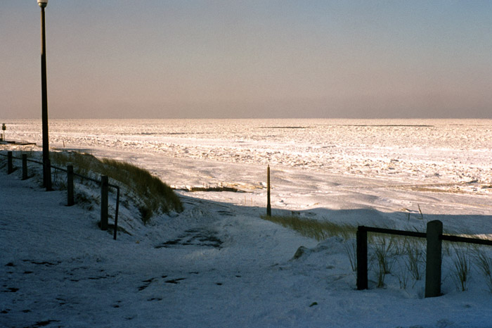 Eisw&uuml;ste am Hauptstrand