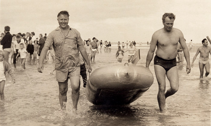Rettungsaktion am Strand