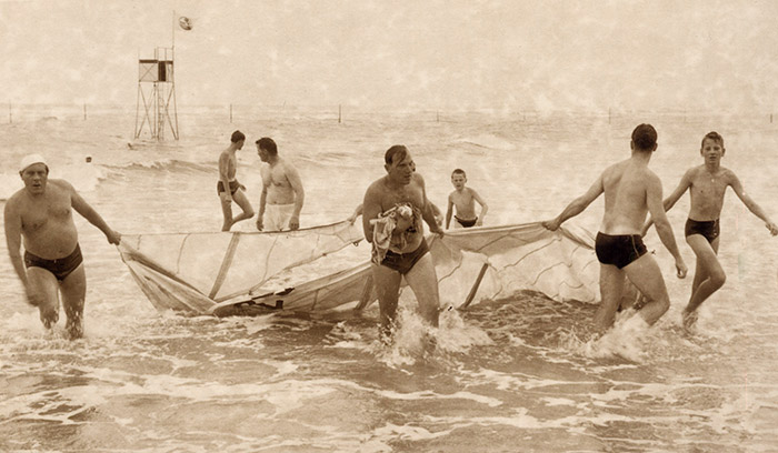 Rettungsaktion am Strand
