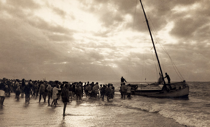 Rettungsaktion am Strand