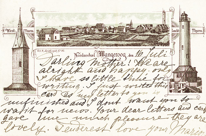 Mehrbildkarte mit Westturm und Leuchtturm