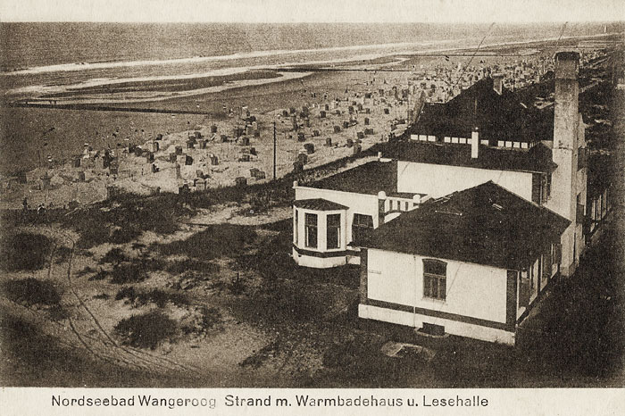Strand mit Warmbadehaus und Lesehalle