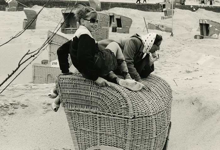 Spa&szlig; auf dem Strandkorb