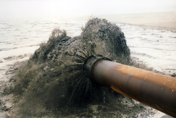 Sandvorsp&uuml;lung auf Wangerooge