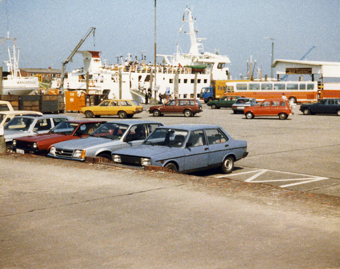 Hafen Harlesiel in den 1980ern