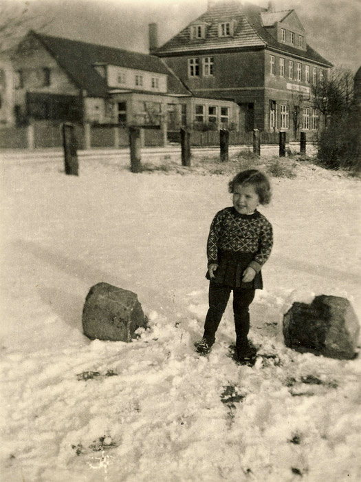 Niobeplatz und Hotel Nordsee im Winter