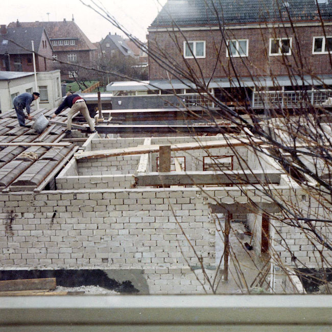 Bau der Villa D&uuml;ne