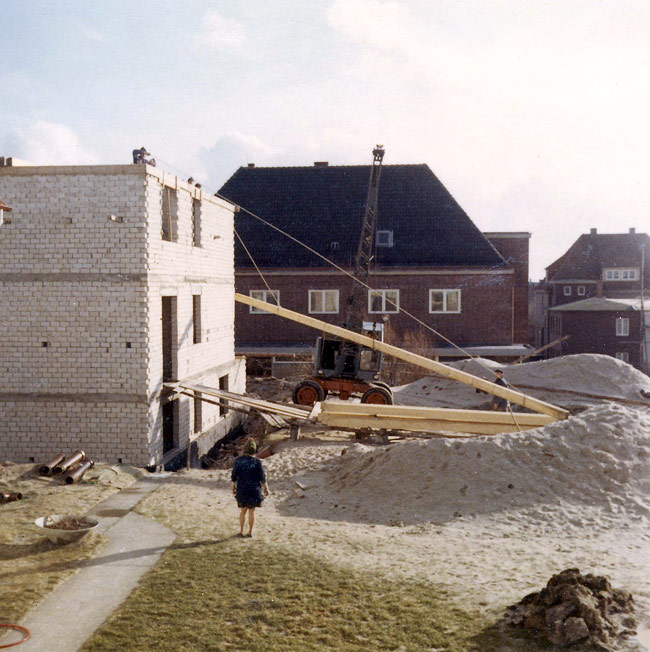 Bau der Villa D&uuml;ne