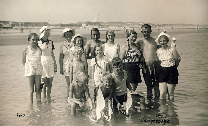 Familienfoto am Strand